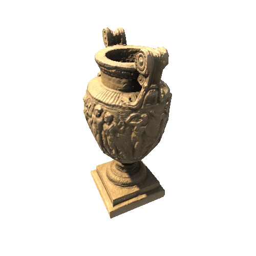 Ancient Roman Greek Vase with LOD2